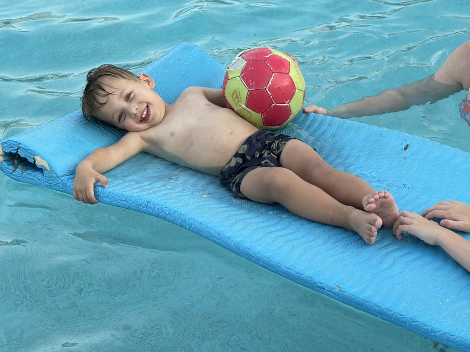 Summer movie pool night 